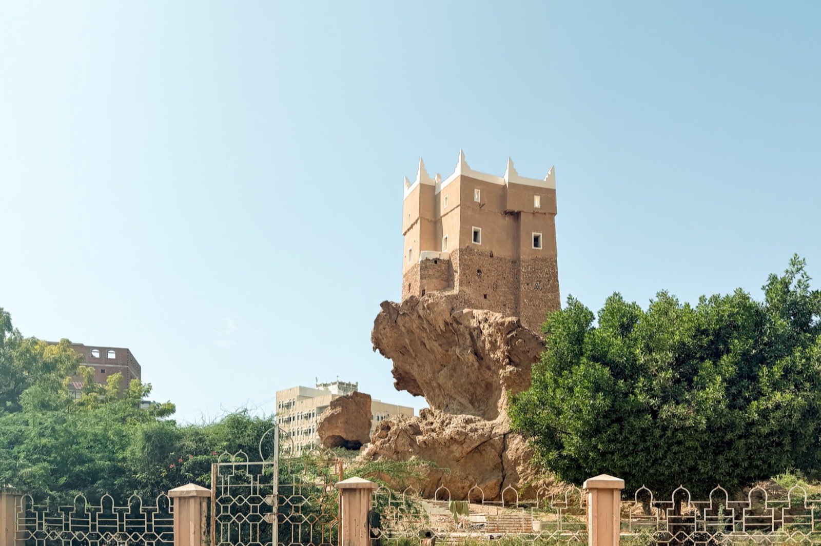 The old fort above the coast at Mukalla